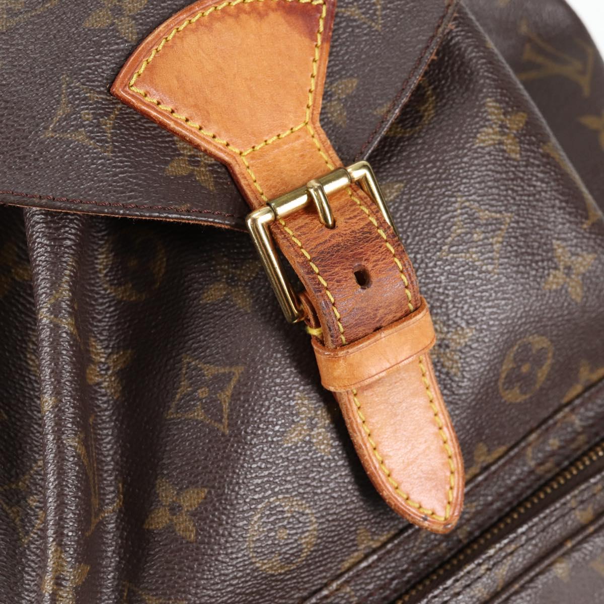 LOUIS VUITTON Monogram Montsouris GM Backpack M51135 LV Auth 138617
