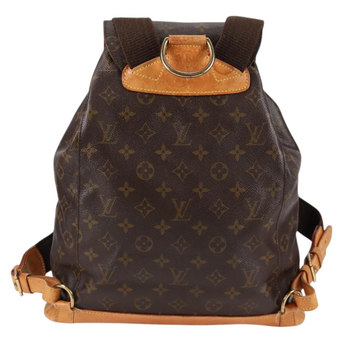 LOUIS VUITTON Monogram Montsouris GM Backpack M51135 LV Auth 138617