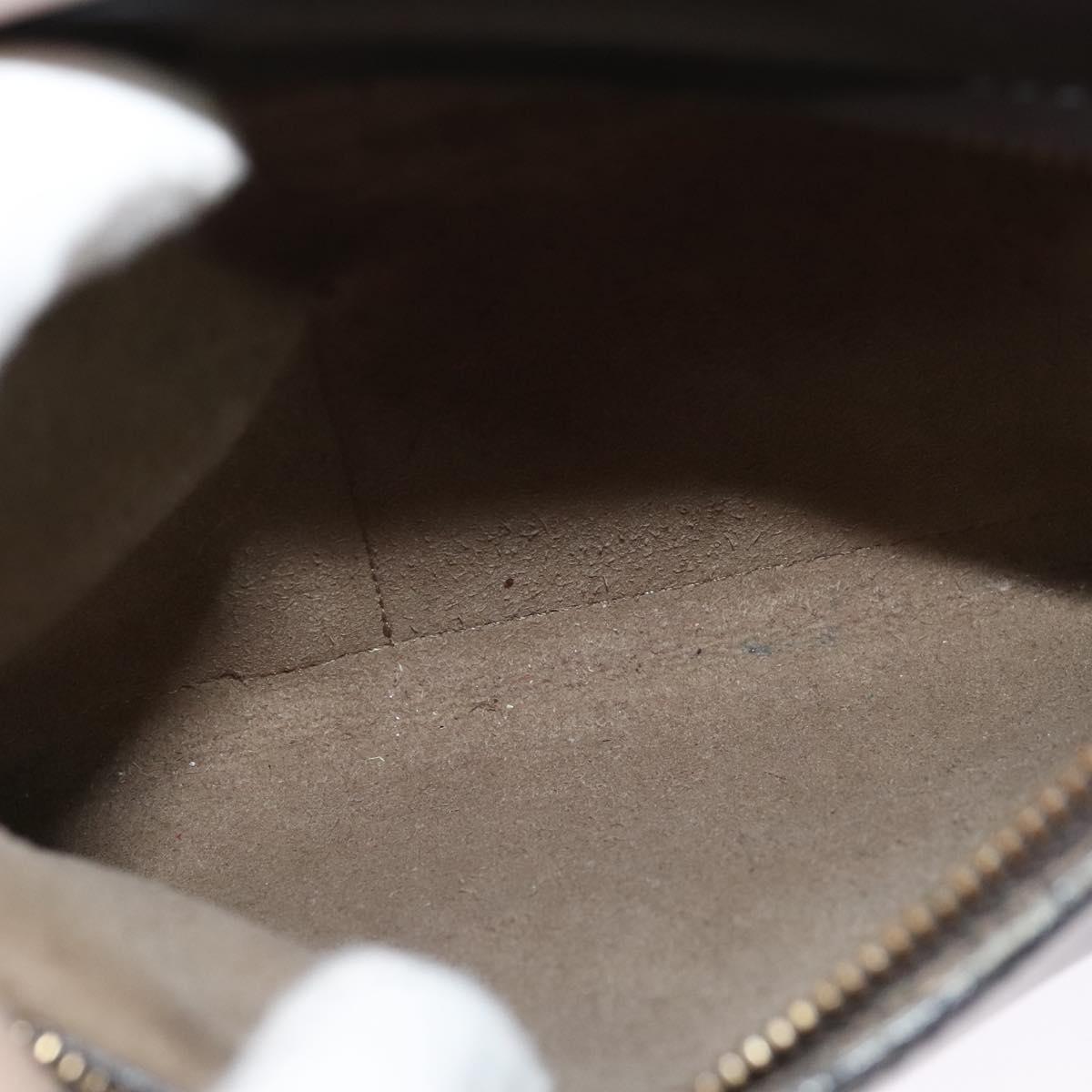 Salvatore Ferragamo Gancini Sophia Hand Bag Leather 2way Brown Gold Auth 138628