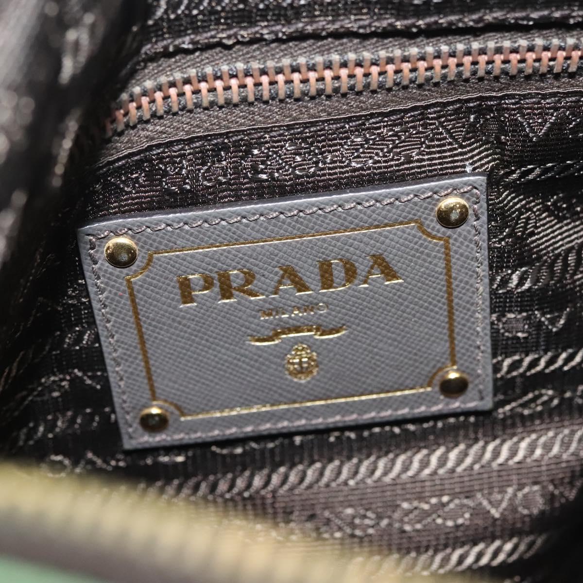 PRADA Shoulder Bag Nylon Khaki Gold Auth 138636