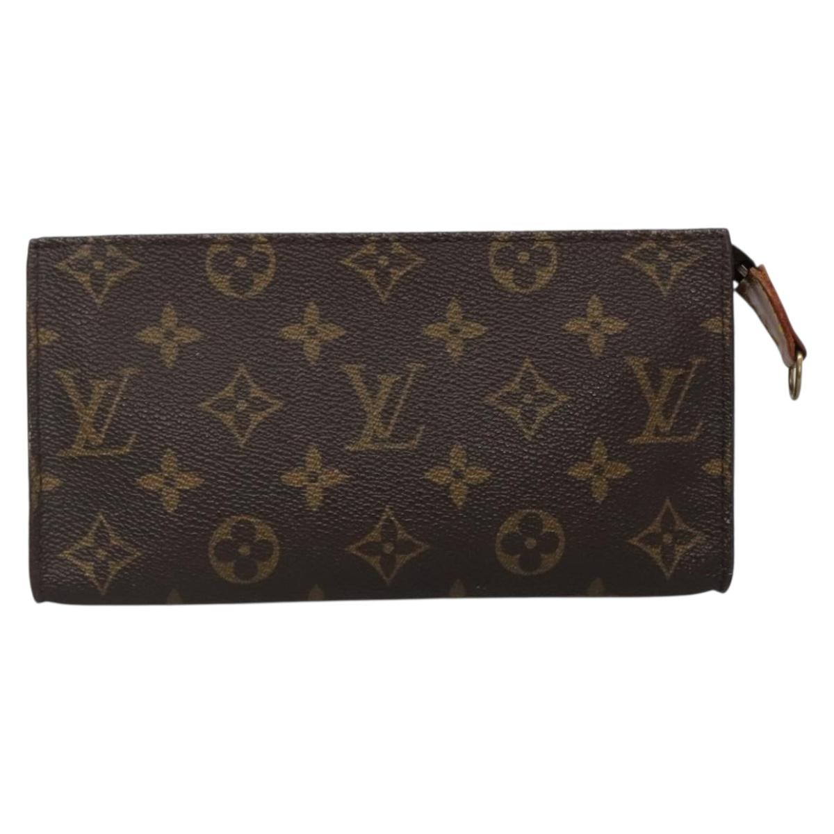 LOUIS VUITTON Monogram Bucket GM Accessory Pouch LV Auth 138640
