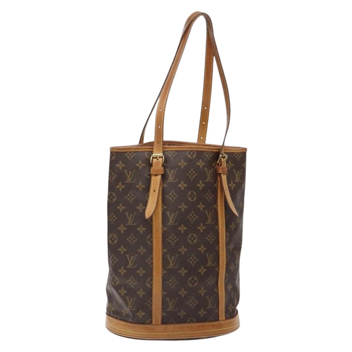 LOUIS VUITTON Monogram Bucket GM Shoulder Bag M42236 LV Auth 138643