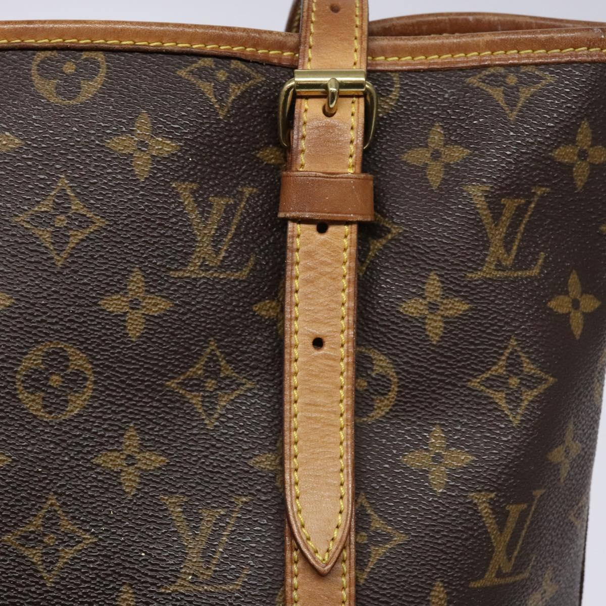 LOUIS VUITTON Monogram Bucket GM Shoulder Bag M42236 LV Auth 138643