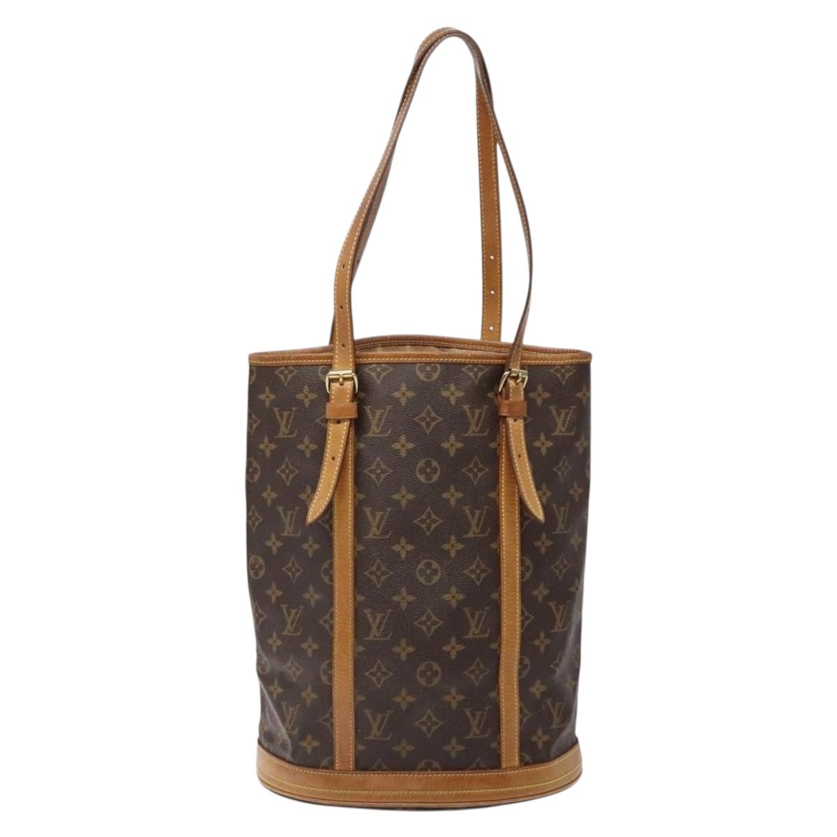 LOUIS VUITTON Monogram Bucket GM Shoulder Bag M42236 LV Auth 138643
