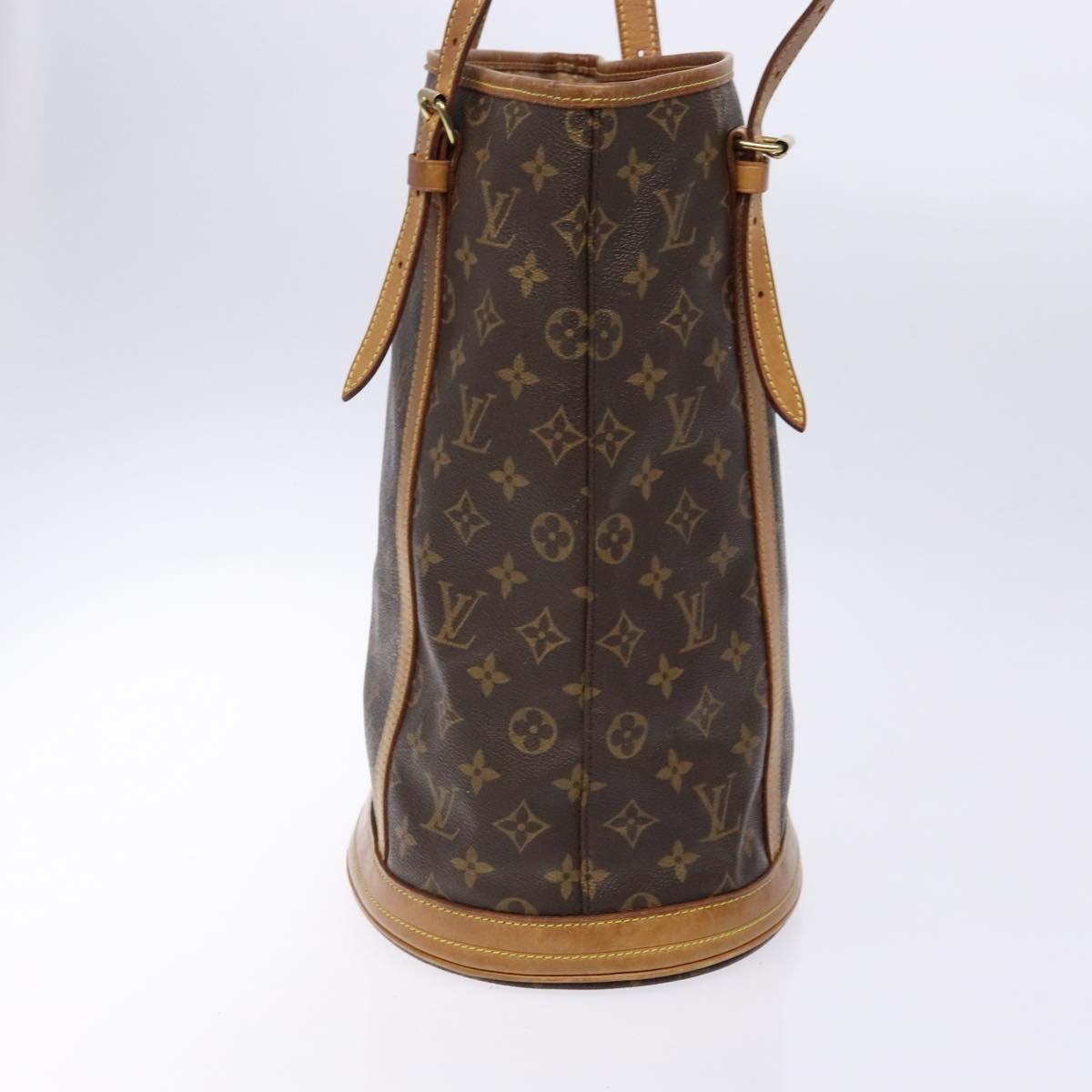 LOUIS VUITTON Monogram Bucket GM Shoulder Bag M42236 LV Auth 138643