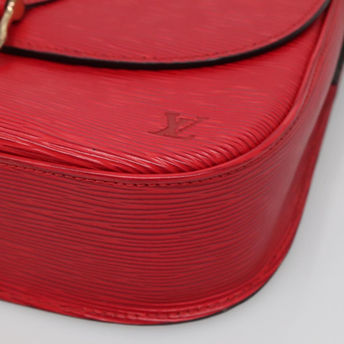 LOUIS VUITTON Epi Saint Cloud GM Shoulder Bag Red M52197 LV Auth 138659