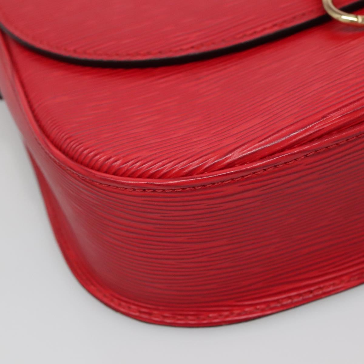 LOUIS VUITTON Epi Saint Cloud GM Shoulder Bag Red M52197 LV Auth 138659