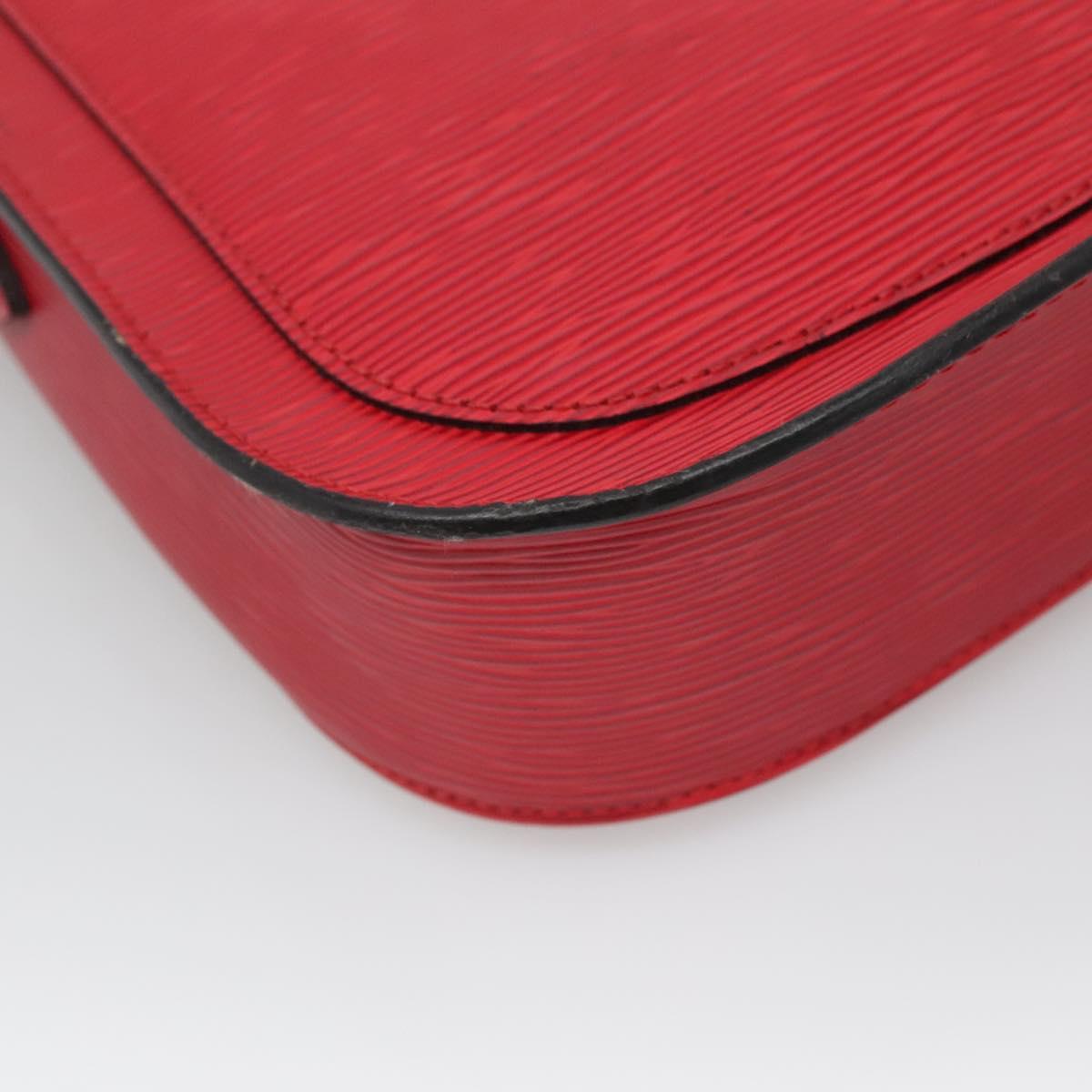 LOUIS VUITTON Epi Saint Cloud GM Shoulder Bag Red M52197 LV Auth 138659