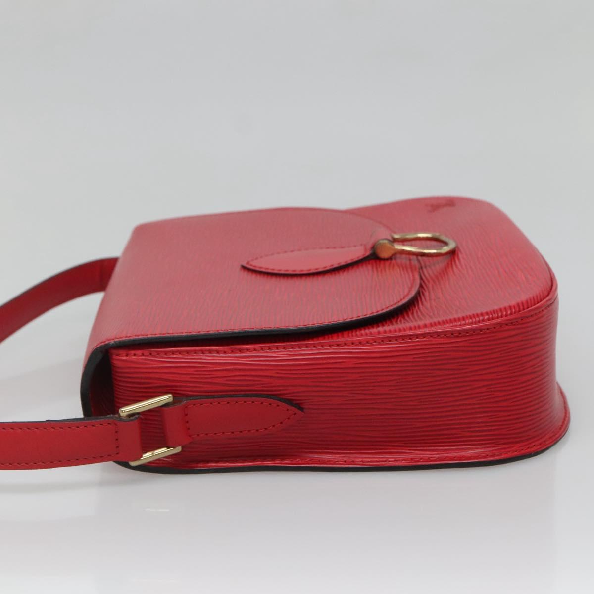 LOUIS VUITTON Epi Saint Cloud GM Shoulder Bag Red M52197 LV Auth 138659