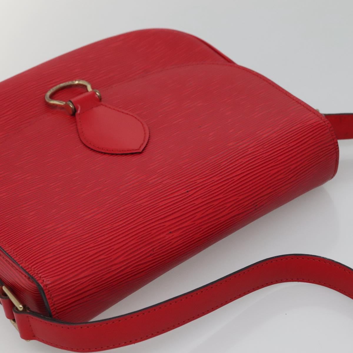 LOUIS VUITTON Epi Saint Cloud GM Shoulder Bag Red M52197 LV Auth 138659A