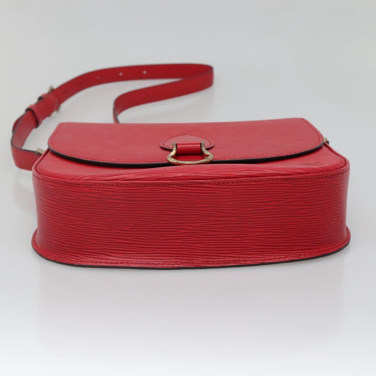 LOUIS VUITTON Epi Saint Cloud GM Shoulder Bag Red M52197 LV Auth 138659A