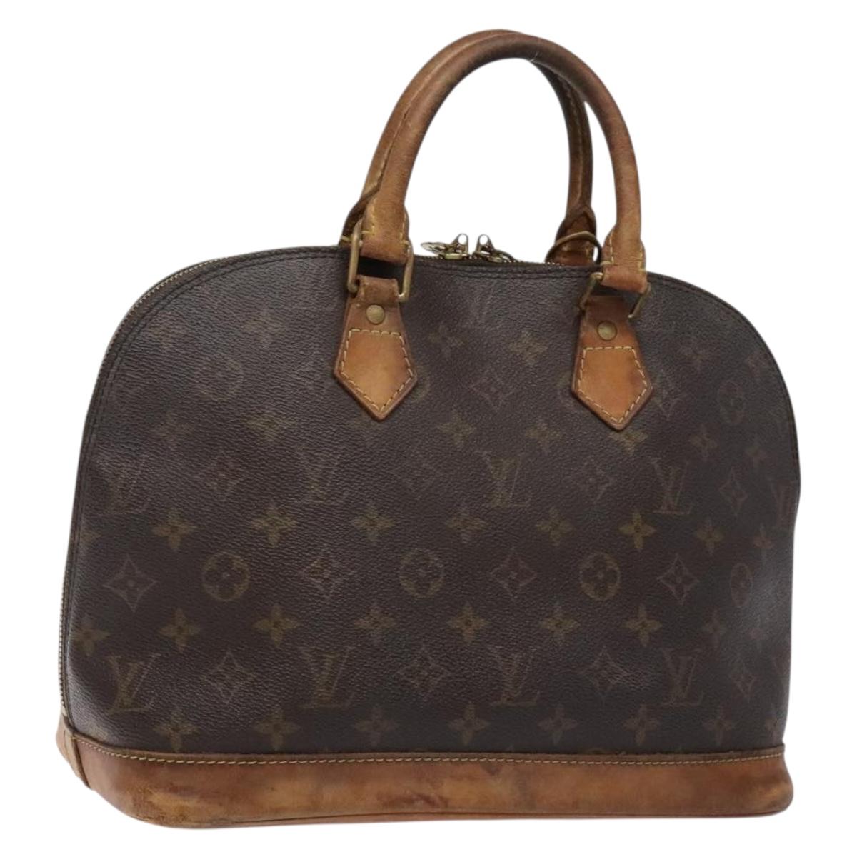 LOUIS VUITTON Monogram Alma Hand Bag M51130 LV Auth 138669