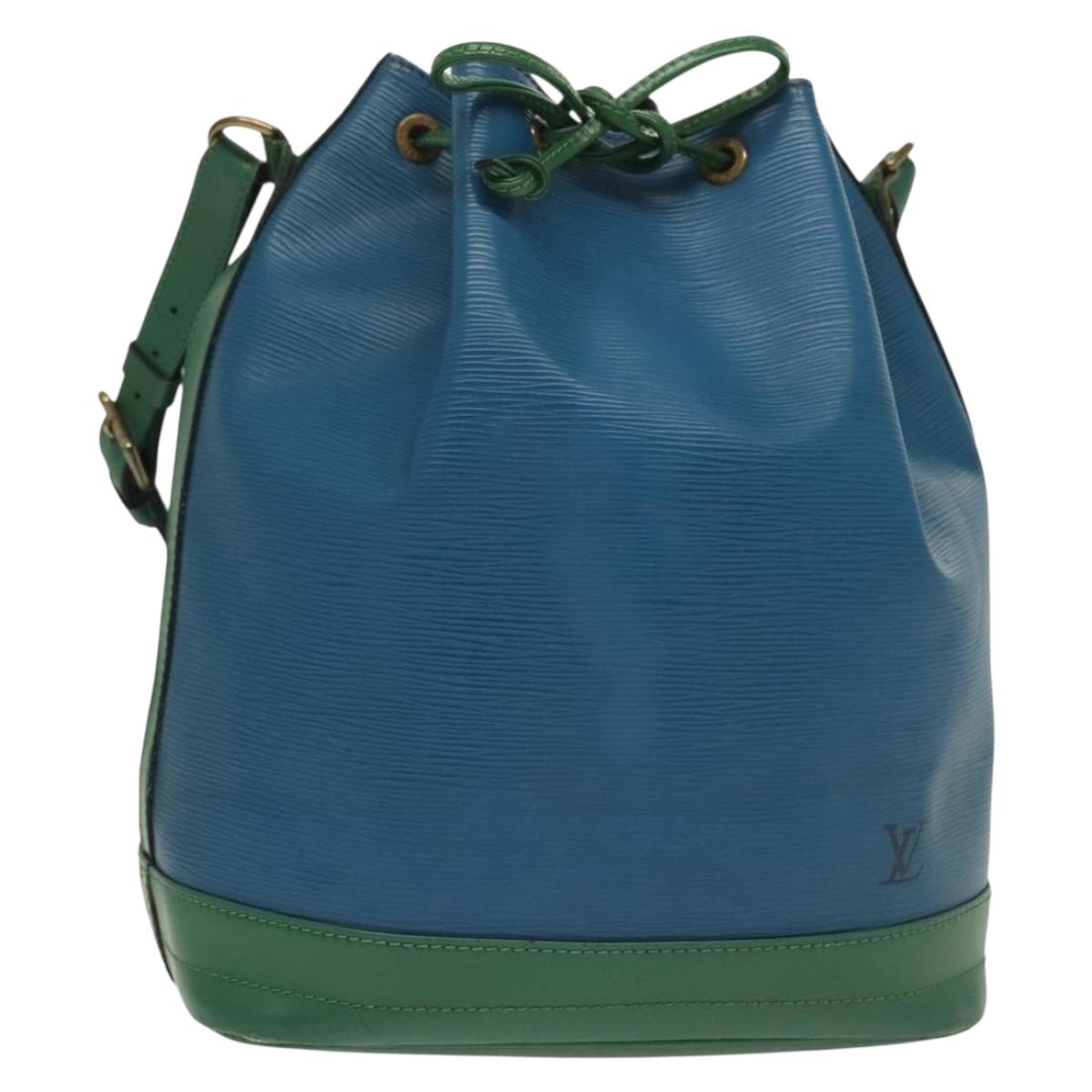 LOUIS VUITTON Epi Noe Shoulder Bag Bicolor Green Blue M44044 LV Auth 138673