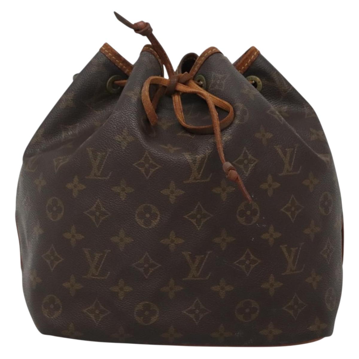 LOUIS VUITTON Monogram Petit Noe Shoulder Bag M42226 LV Auth 138700