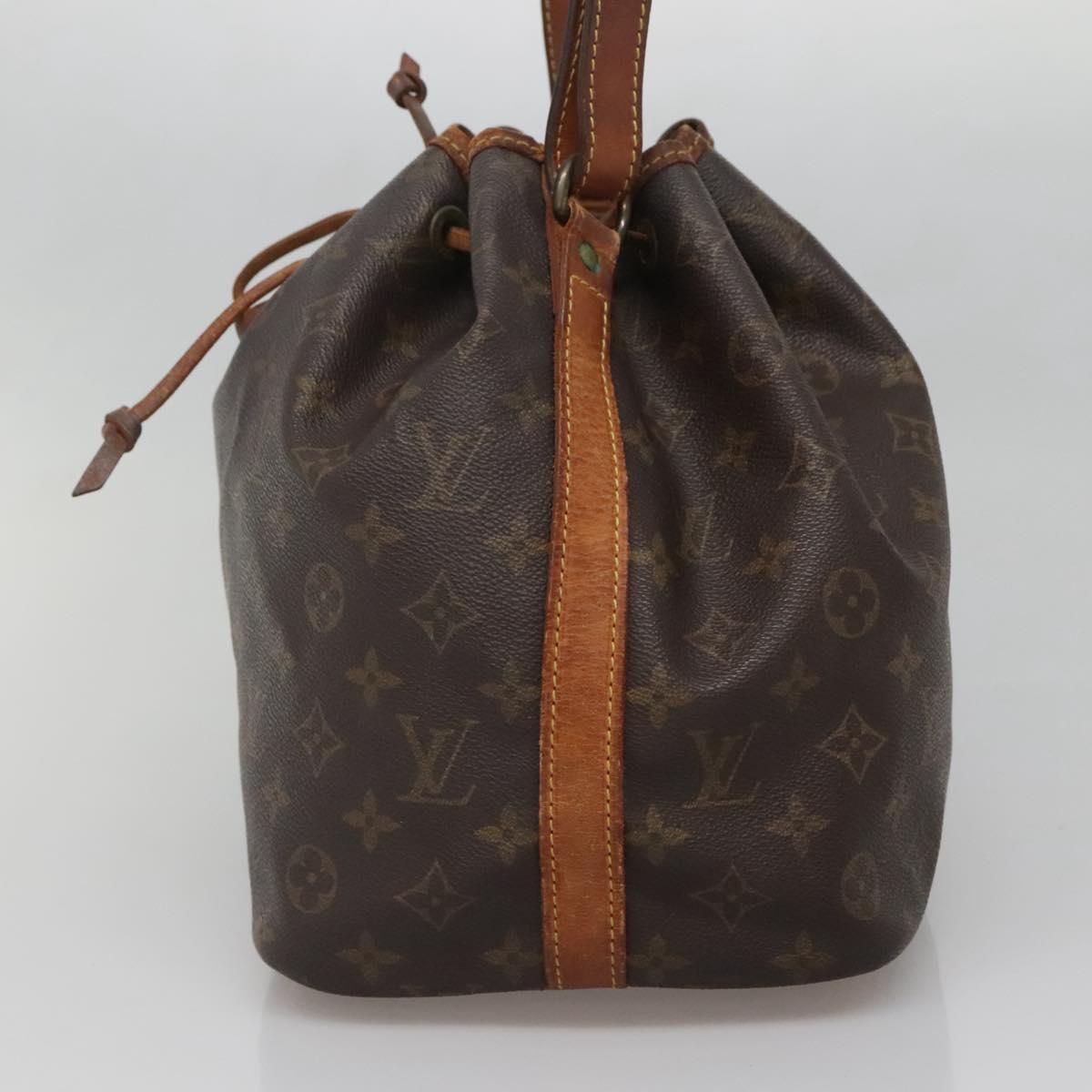 LOUIS VUITTON Monogram Petit Noe Shoulder Bag M42226 LV Auth 138700