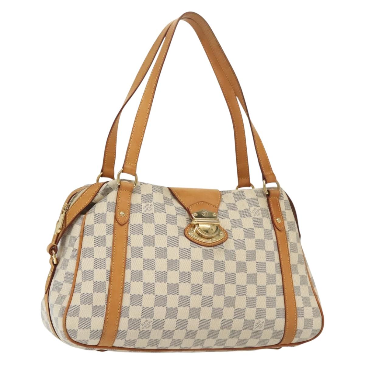 LOUIS VUITTON Damier Azur Stresa PM Tote Bag M51188 LV Auth 138702