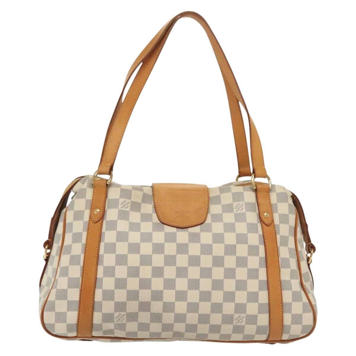LOUIS VUITTON Damier Azur Stresa PM Tote Bag M51188 LV Auth 138702