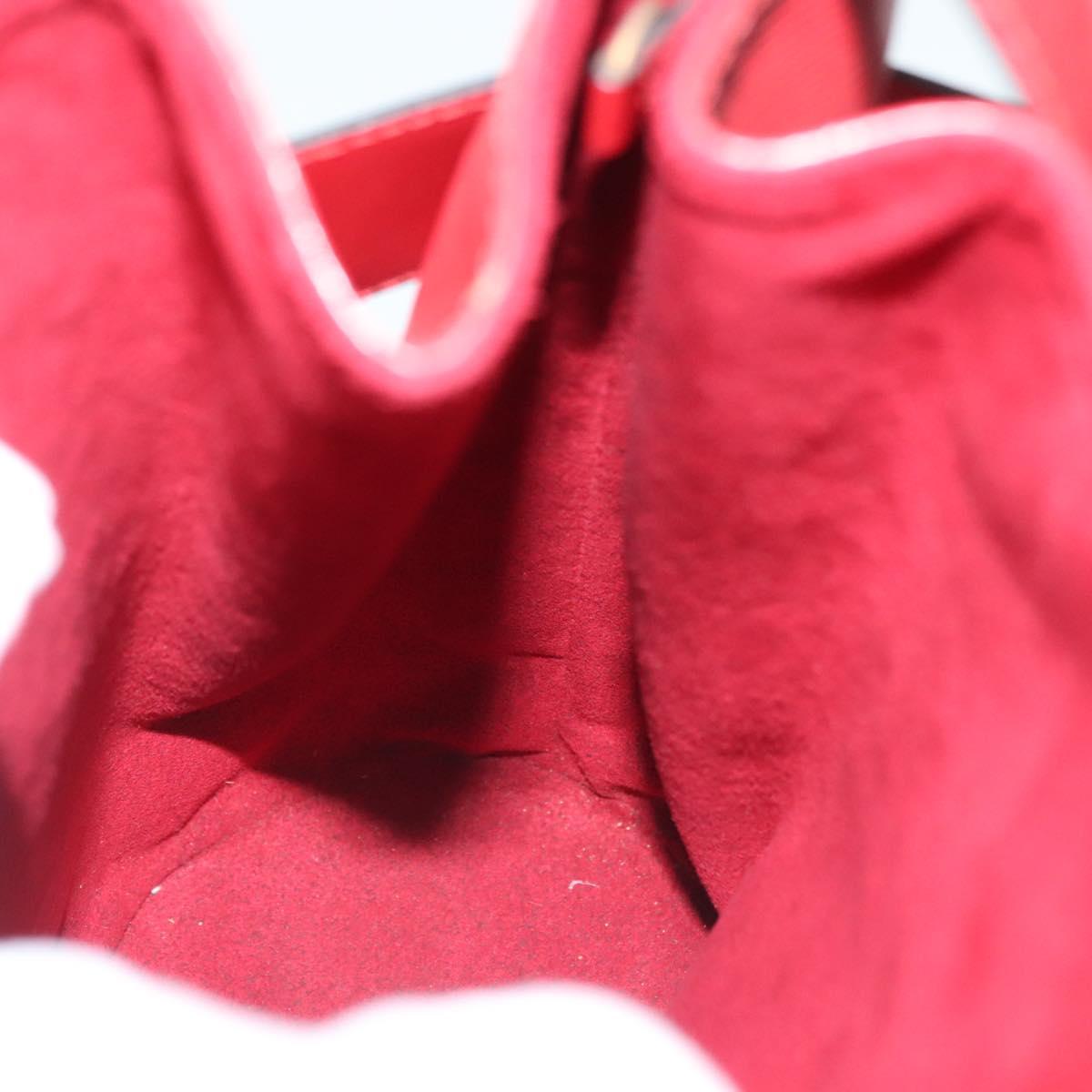 LOUIS VUITTON Epi Sac Depaule PM Shoulder Bag Red M80207 LV Auth 138704