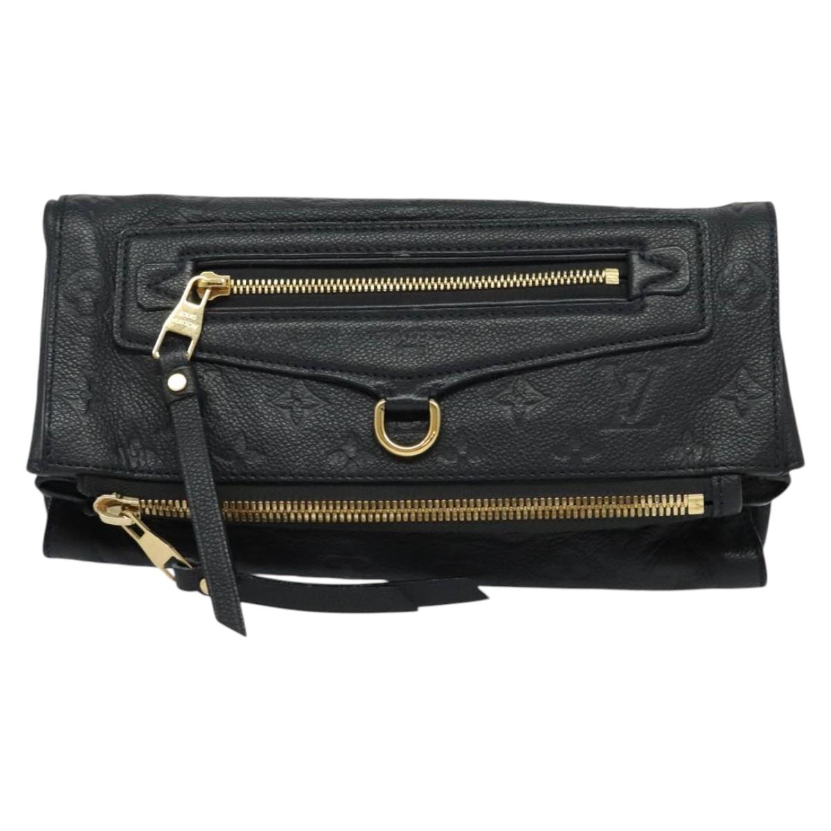 LOUIS VUITTON Monogram Empreinte Pettyant Clutch Bag Anfini M93425 Auth 138711