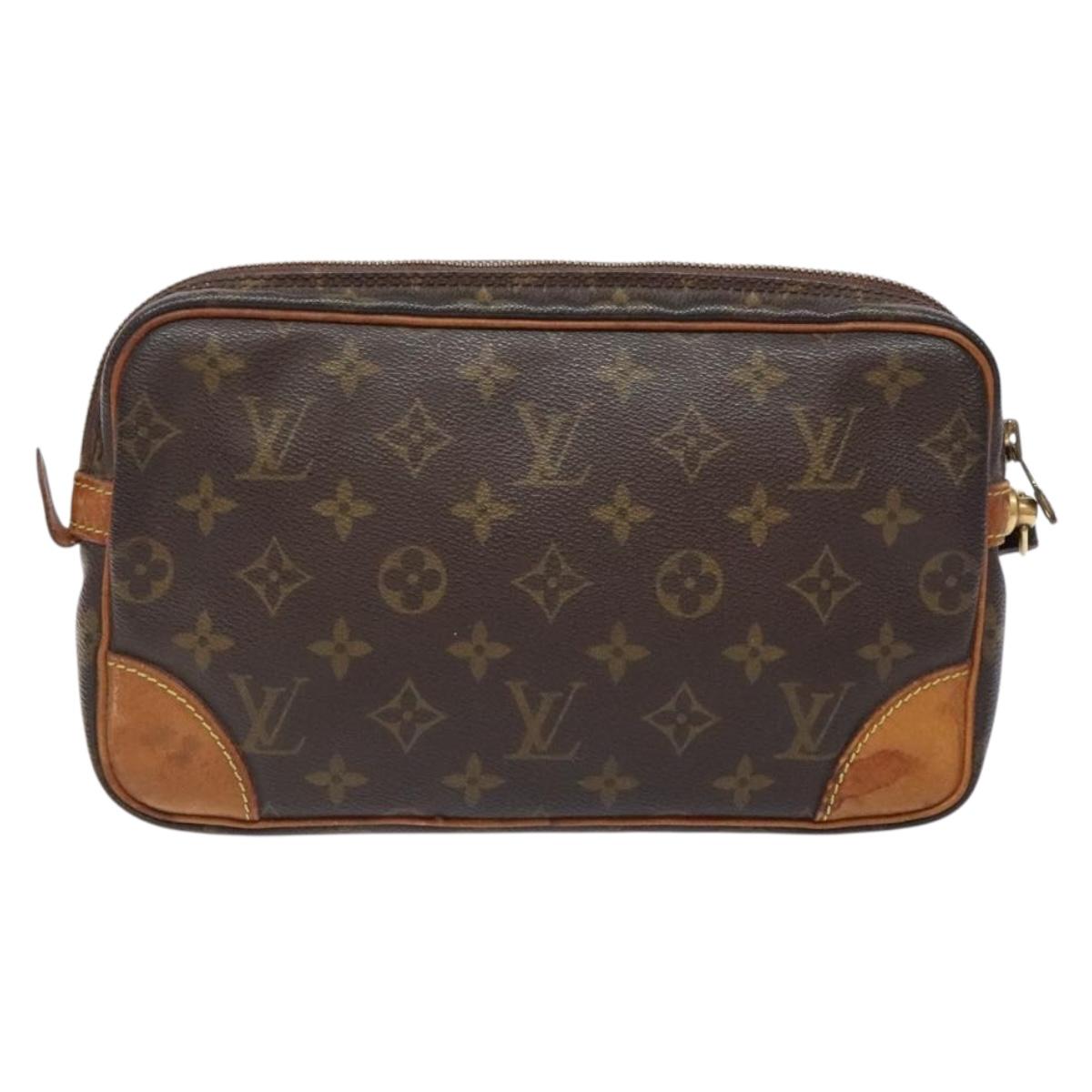 LOUIS VUITTON Monogram Marly Dragonne GM Clutch Bag M51825 LV Auth 138717