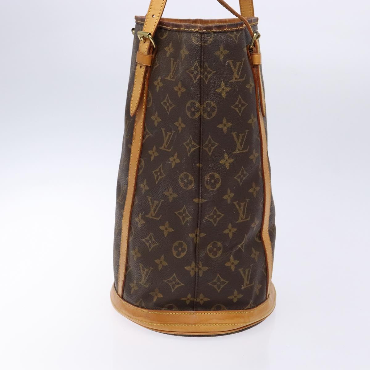 LOUIS VUITTON Monogram Bucket GM Shoulder Bag M42236 LV Auth 138721