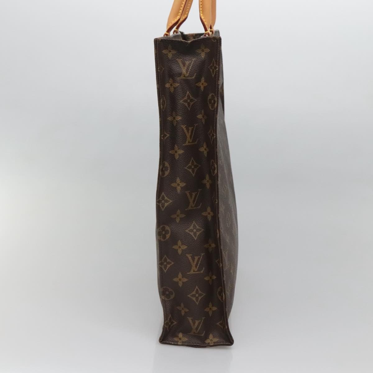LOUIS VUITTON Monogram Sac Plat Hand Bag M51140 LV Auth 138723