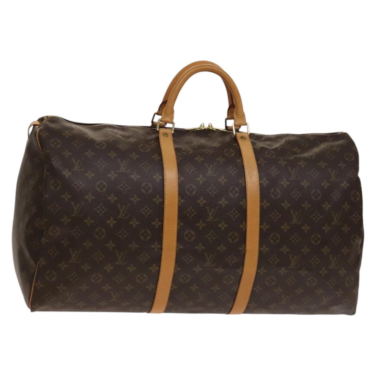 LOUIS VUITTON Monogram Keepall 60 Boston Bag M41422 LV Auth 138729A