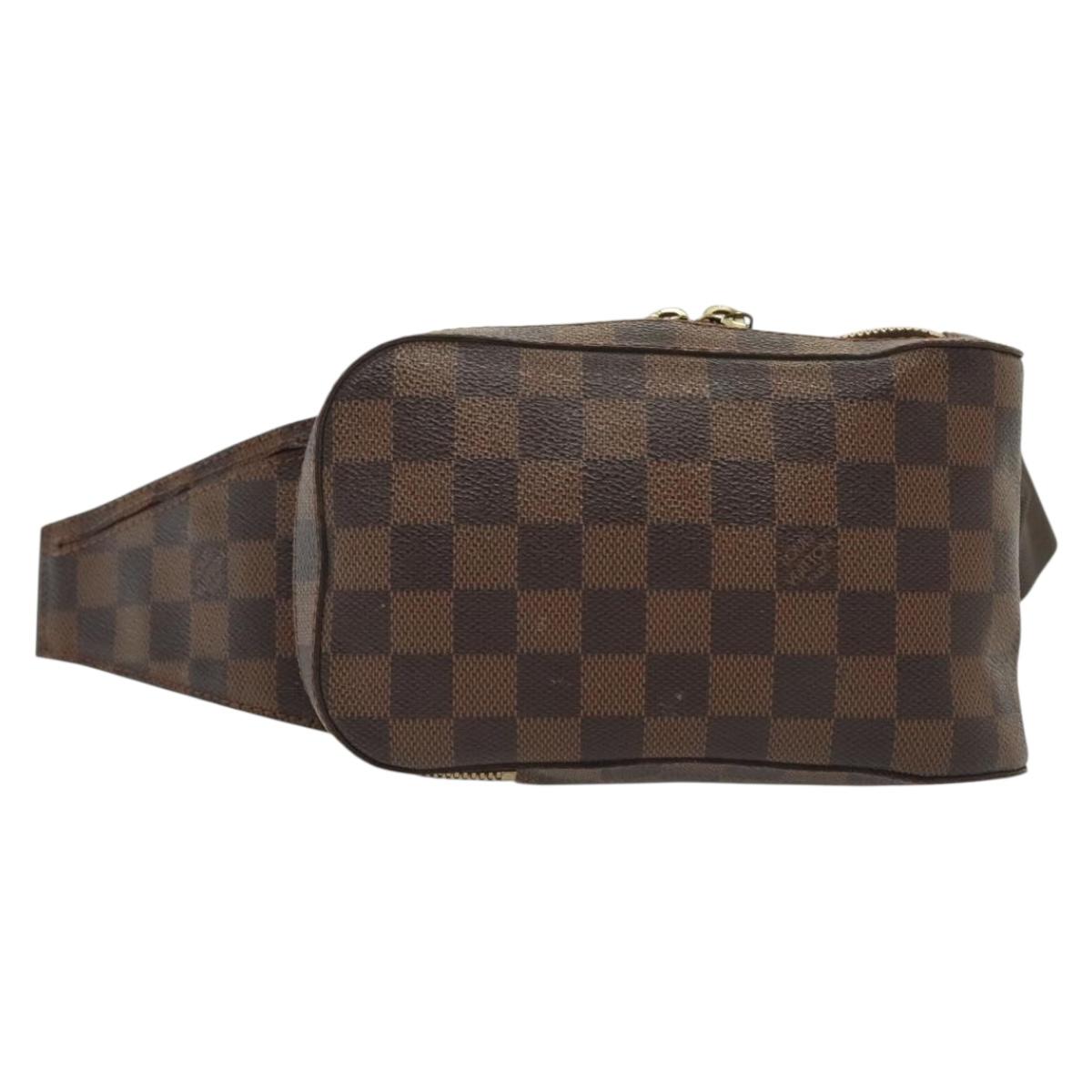 LOUIS VUITTON Damier Ebene Geronimos Shoulder Bag N51994 LV Auth 138733
