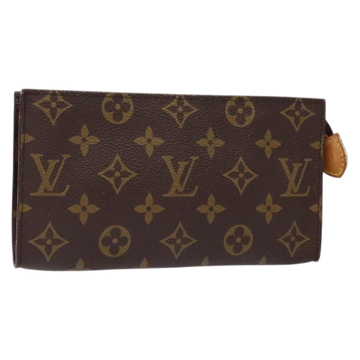 LOUIS VUITTON Monogram Bucket GM Accessory Pouch Vintage LV Auth 138751