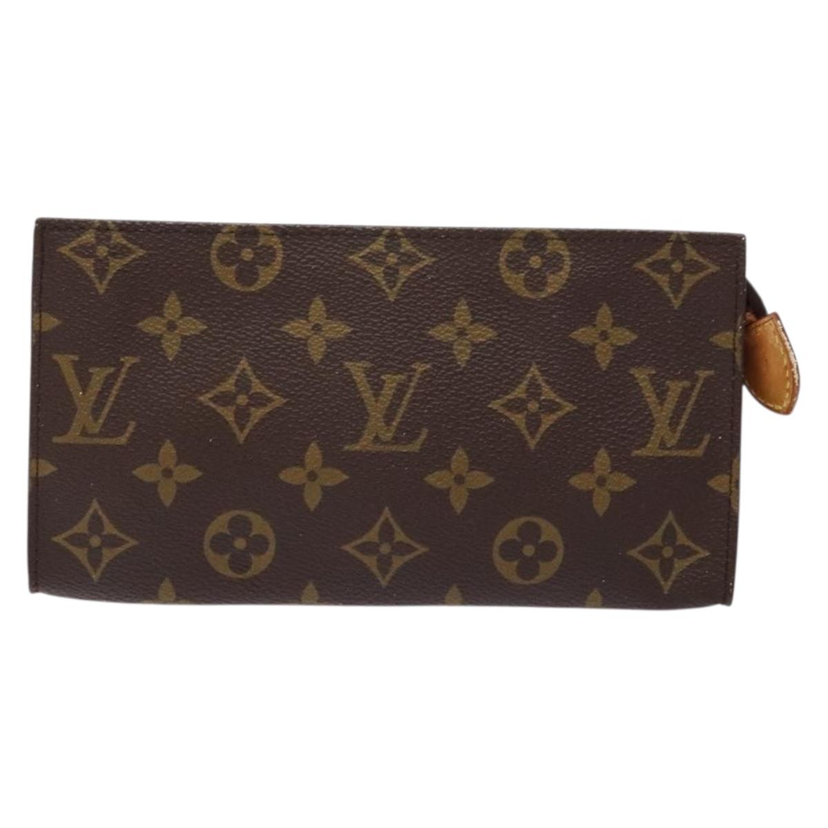 LOUIS VUITTON Monogram Bucket GM Accessory Pouch Vintage LV Auth 138751