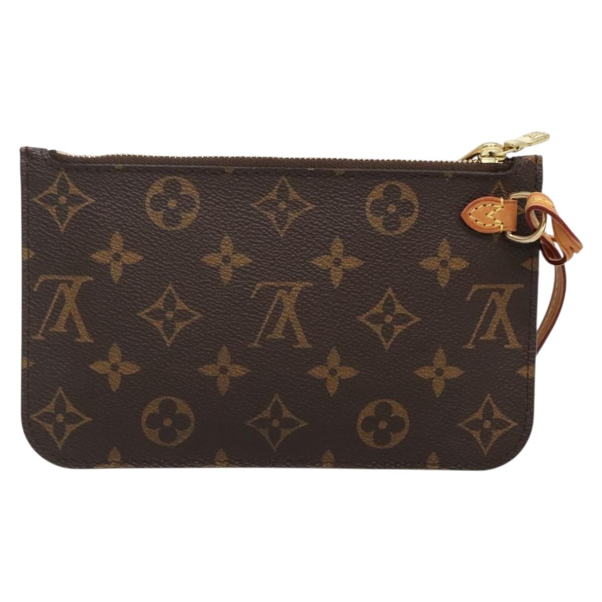 LOUIS VUITTON Monogram Neverfull PM Pouch LV Auth 138752
