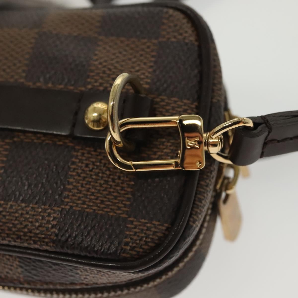 LOUIS VUITTON Damier Ebene Etui Okapi PM Pouch N61738 LV Auth 138757