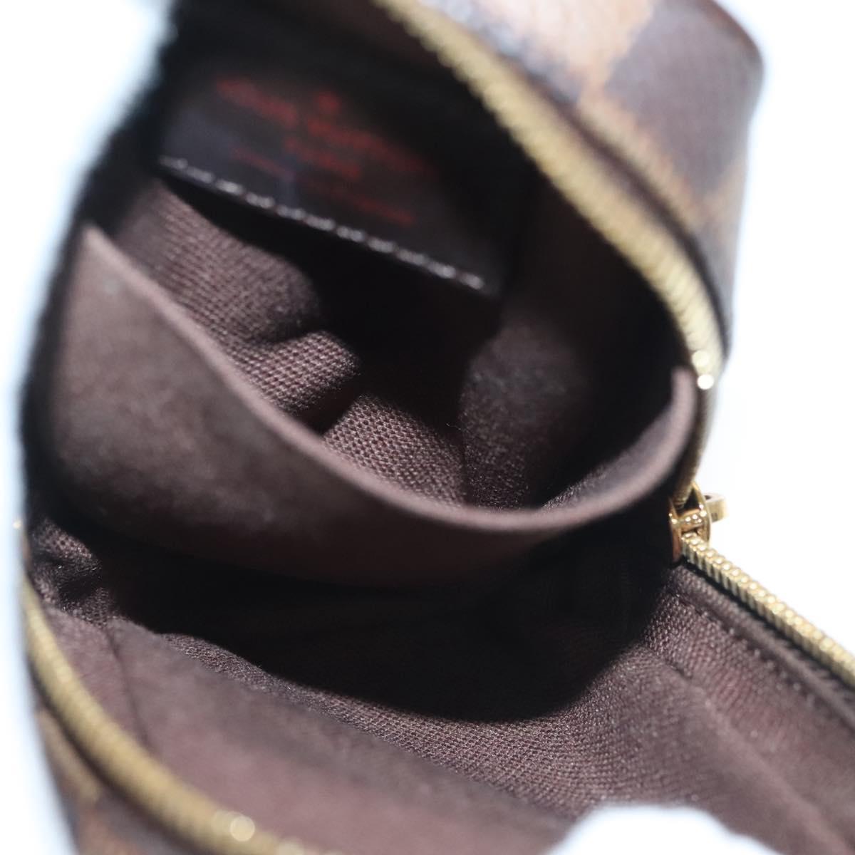 LOUIS VUITTON Damier Ebene Etui Okapi PM Pouch N61738 LV Auth 138757