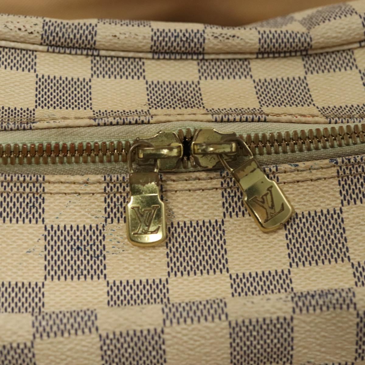 LOUIS VUITTON Damier Azur Naviglio Shoulder Bag N51189 LV Auth 138759