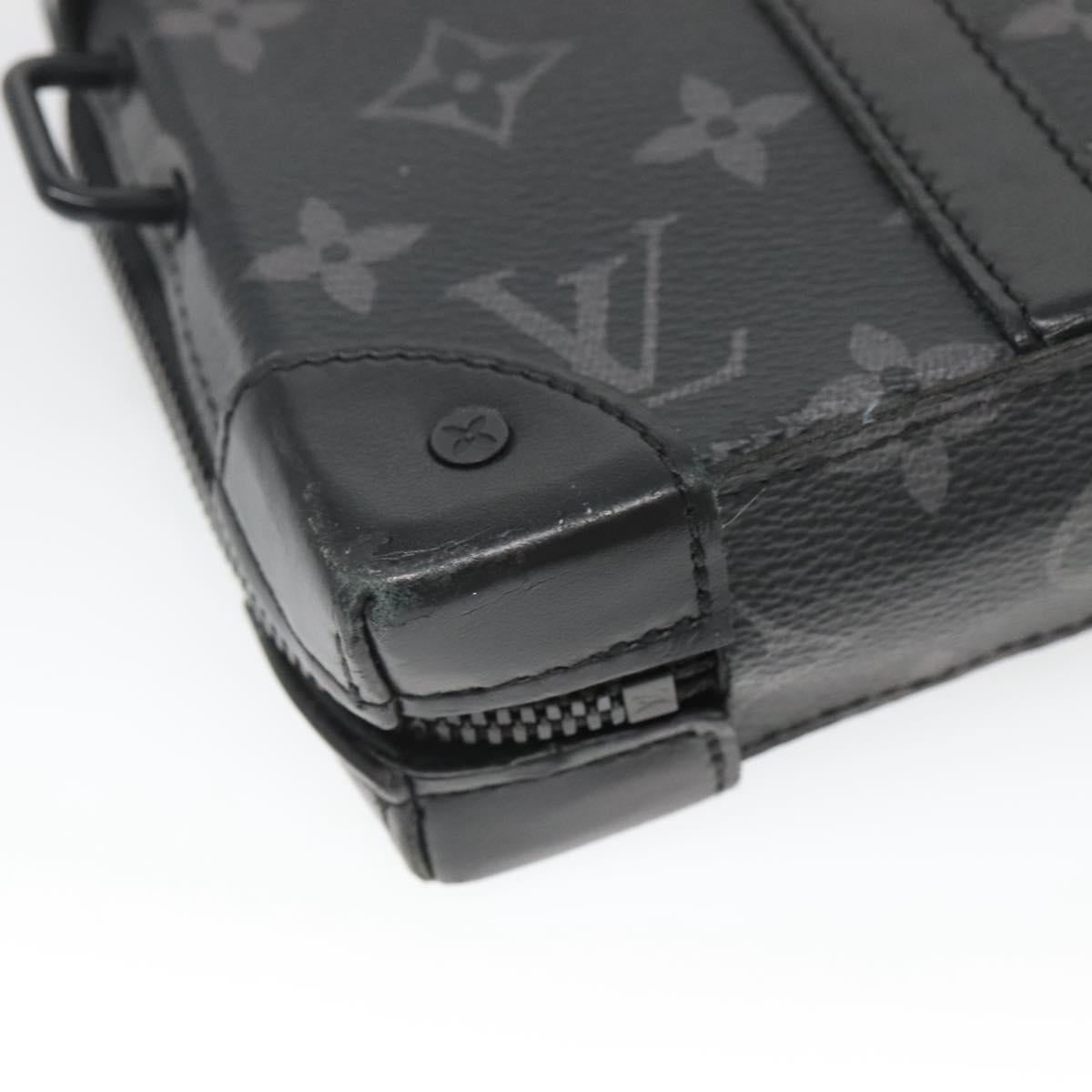 LOUIS VUITTON Monogram Eclipse Soft Trunk wallet Shoulder Bag M69838 Auth 138775