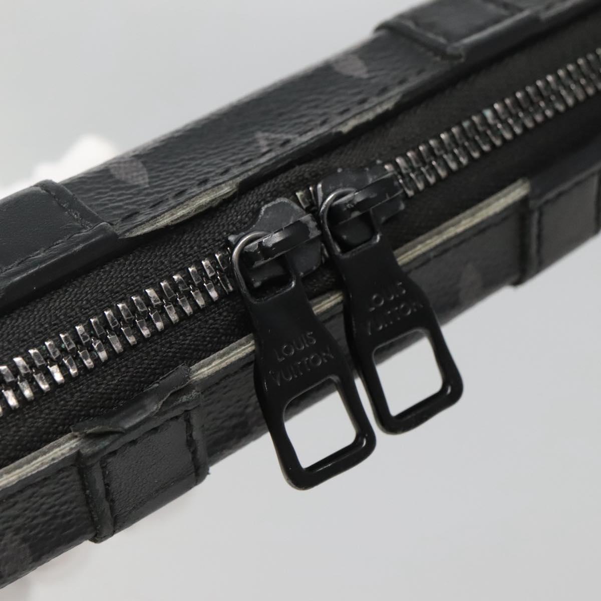 LOUIS VUITTON Monogram Eclipse Soft Trunk wallet Shoulder Bag M69838 Auth 138775