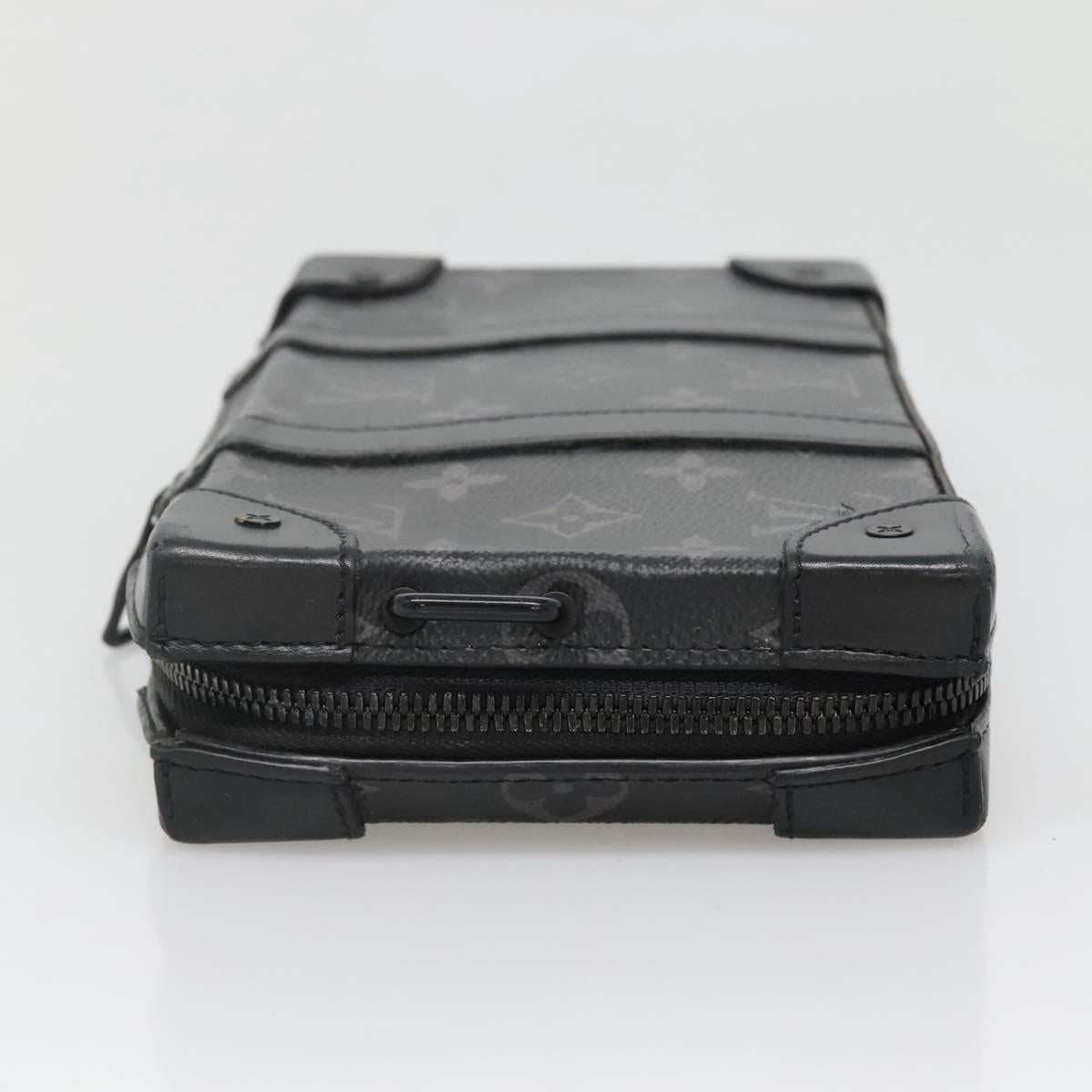 LOUIS VUITTON Monogram Eclipse Soft Trunk wallet Shoulder Bag M69838 Auth 138775