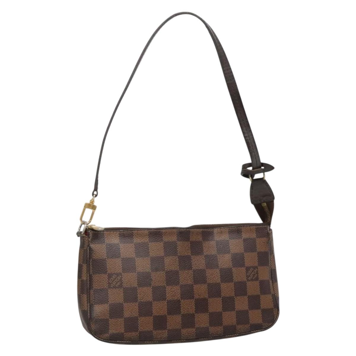 LOUIS VUITTON Damier Ebene Pochette Accessoires Pouch N41206 LV Auth 138776