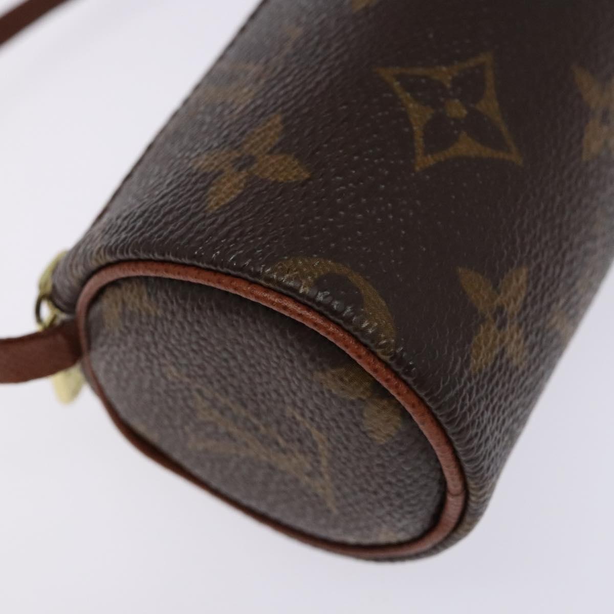 LOUIS VUITTON Monogram Papillon Pouch LV Auth 138782
