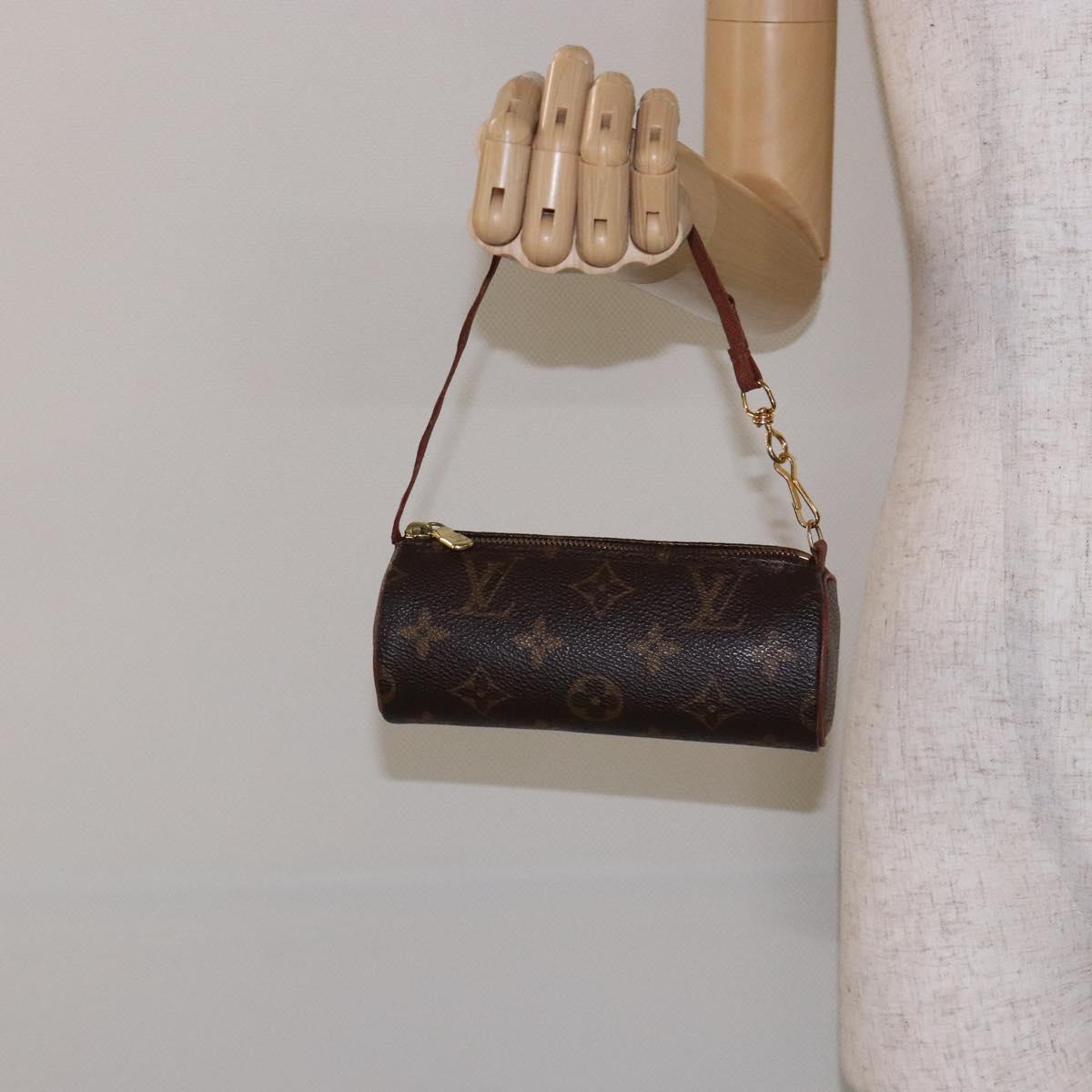 LOUIS VUITTON Monogram Papillon Pouch LV Auth 138782