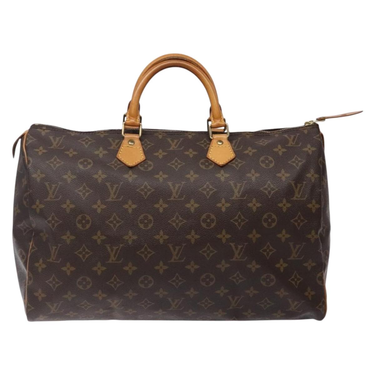 LOUIS VUITTON Monogram Speedy 40 Hand Bag M41522 LV Auth 138783