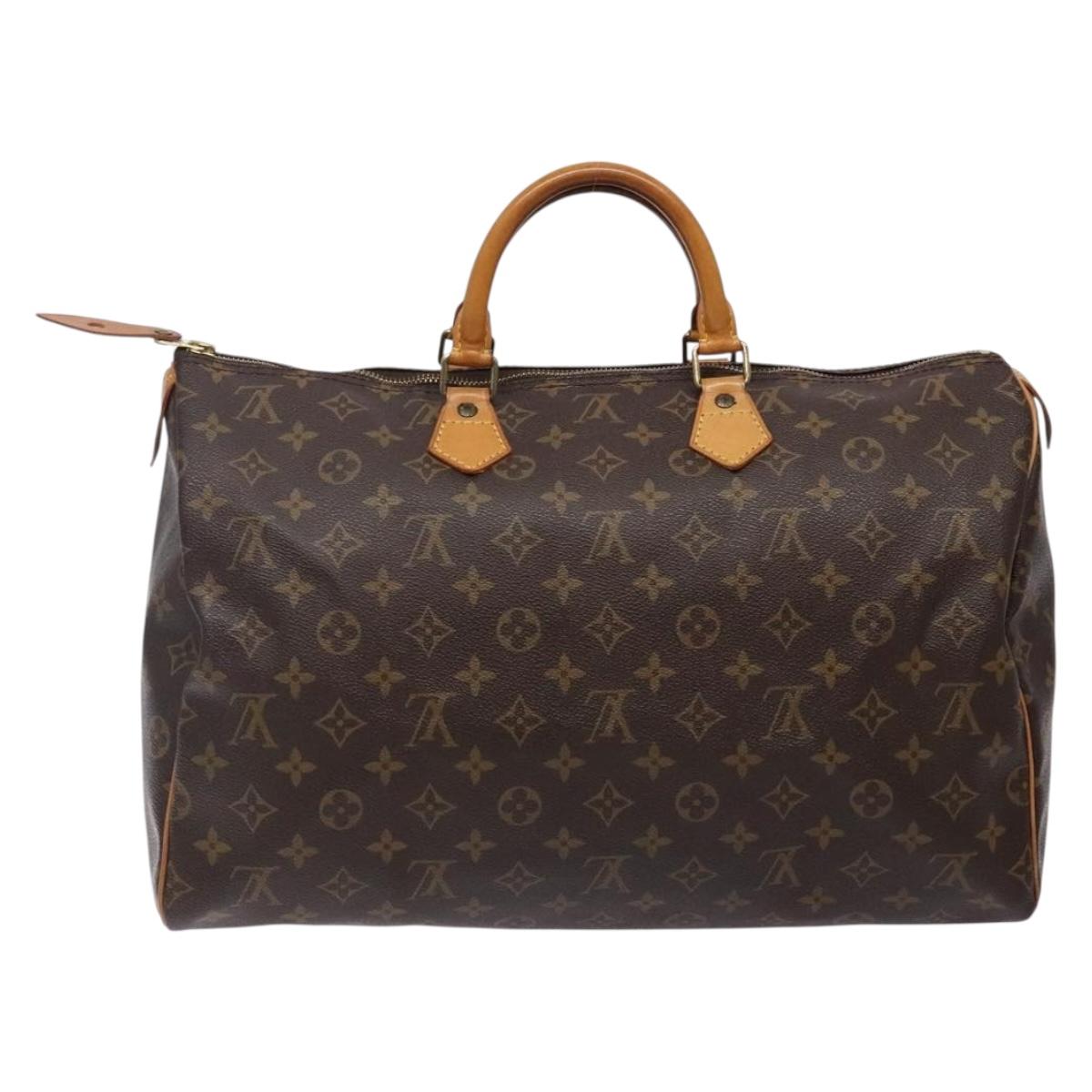 LOUIS VUITTON Monogram Speedy 40 Hand Bag M41522 LV Auth 138783