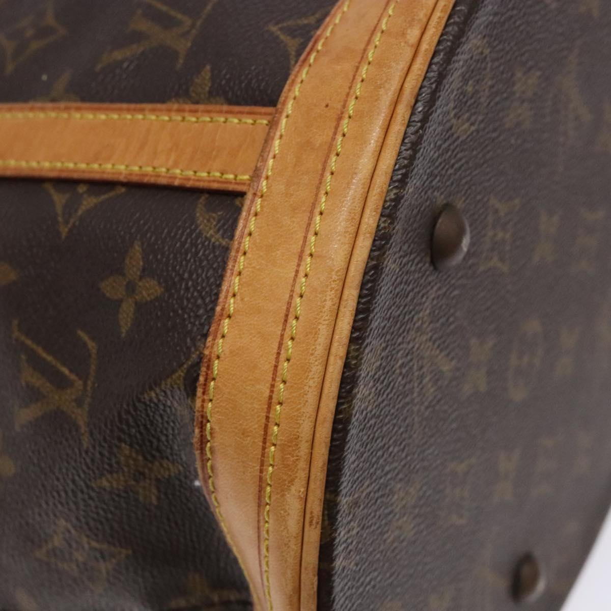 LOUIS VUITTON Monogram Bucket GM Shoulder Bag M42236 LV Auth 138786