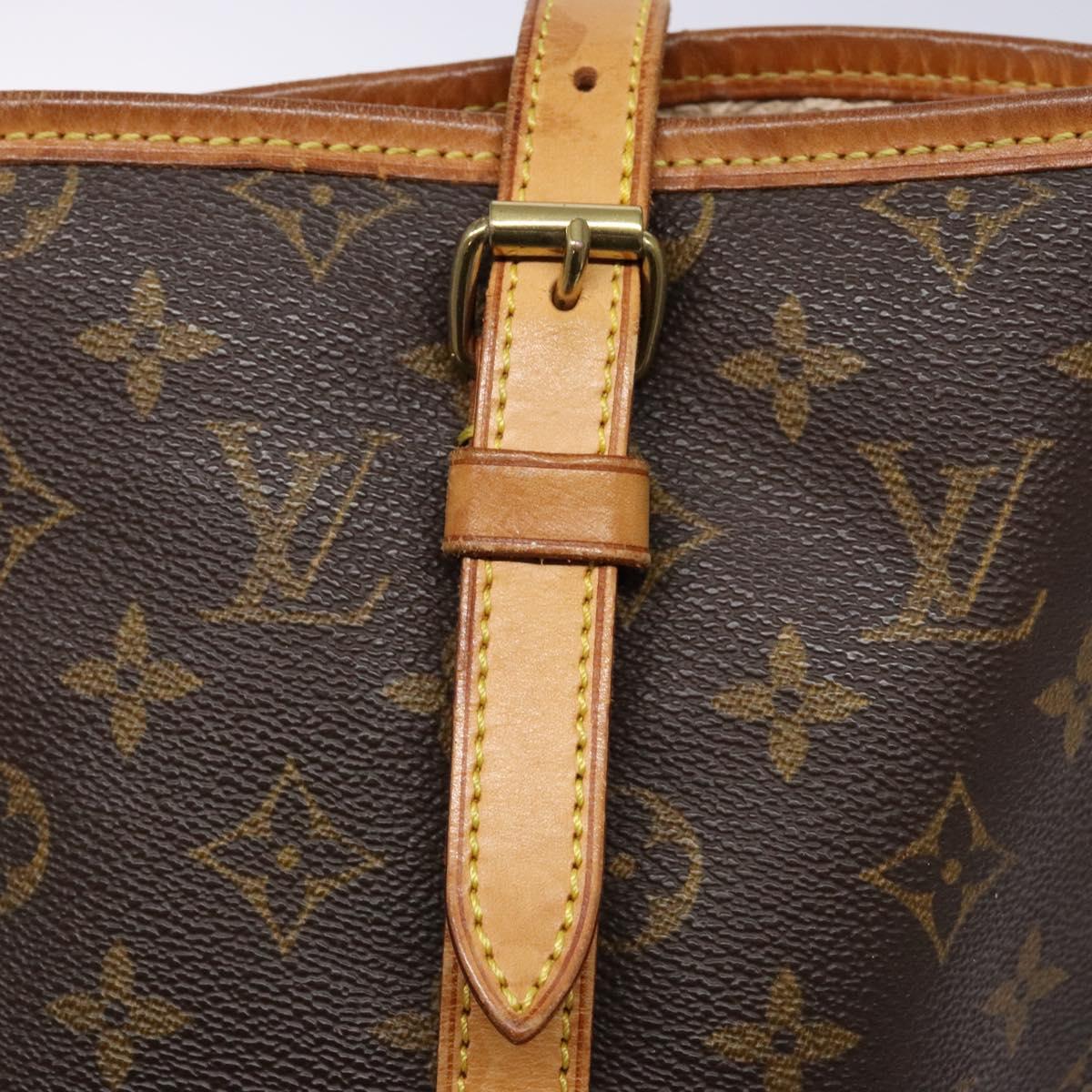 LOUIS VUITTON Monogram Bucket GM Shoulder Bag M42236 LV Auth 138786