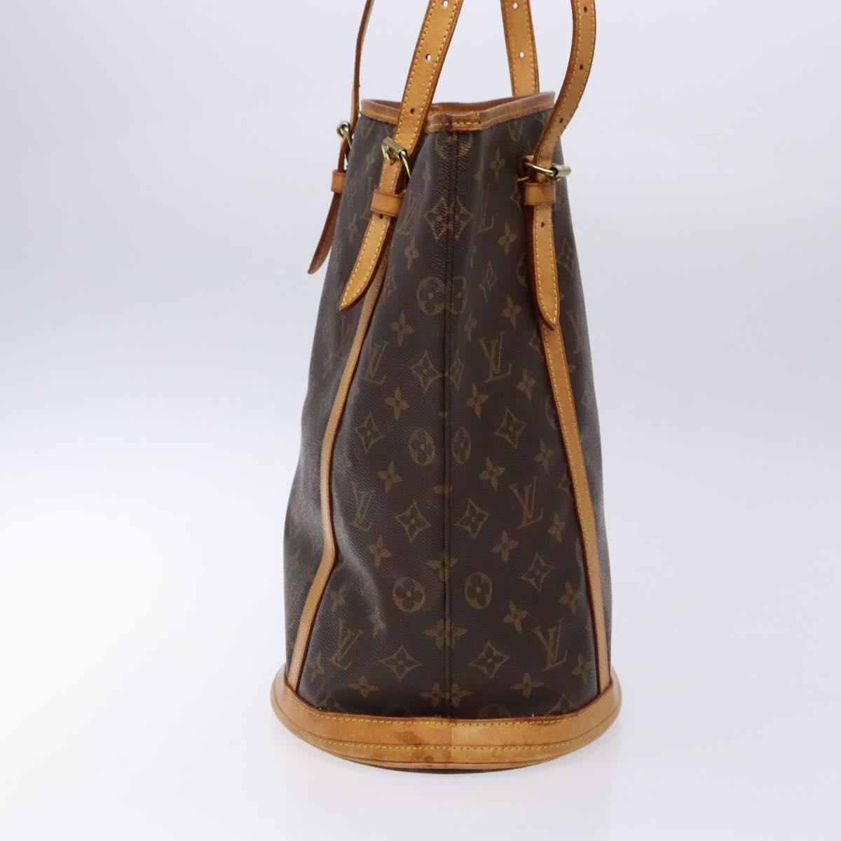 LOUIS VUITTON Monogram Bucket GM Shoulder Bag M42236 LV Auth 138786