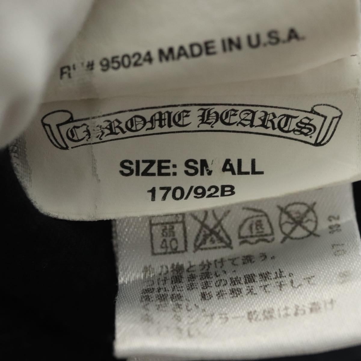 Chrome Hearts Short Sleeved T Shirt Cotton Black Auth 138883M