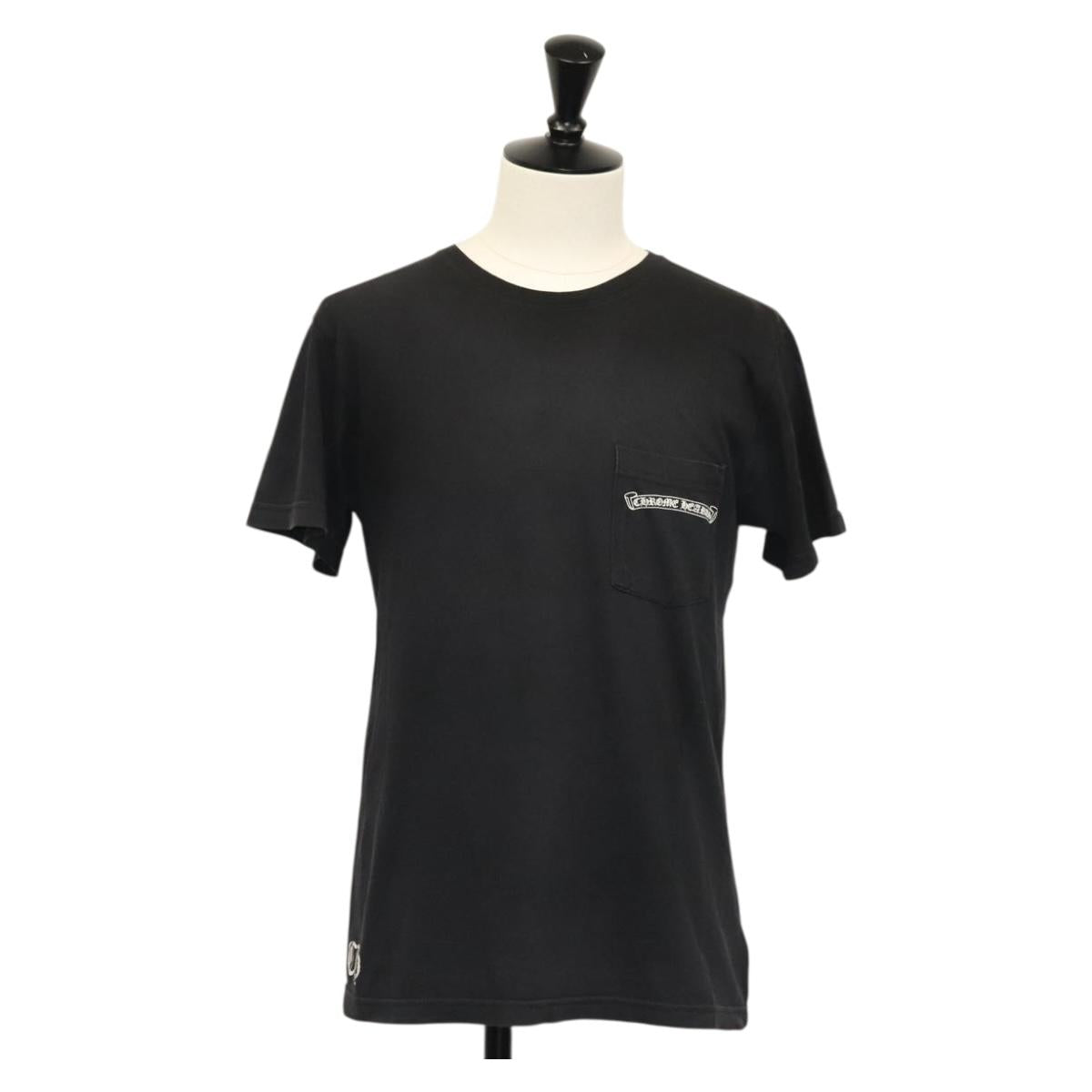 Chrome Hearts Short Sleeved T Shirt Cotton Black Auth 138885M