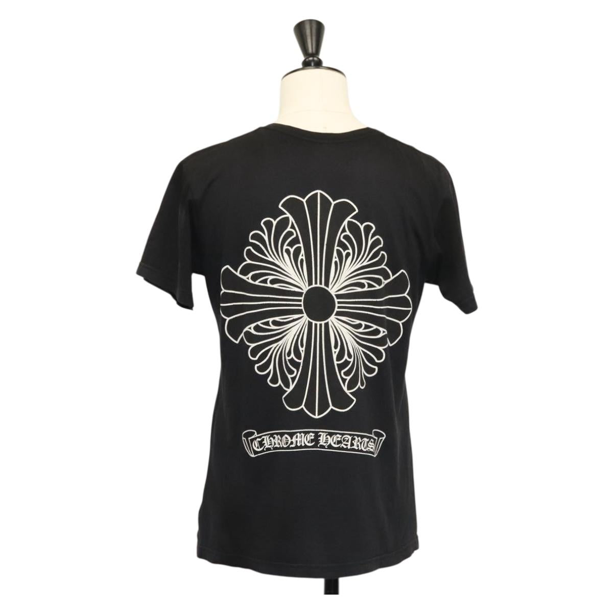 Chrome Hearts Short Sleeved T Shirt Cotton Black Auth 138885M