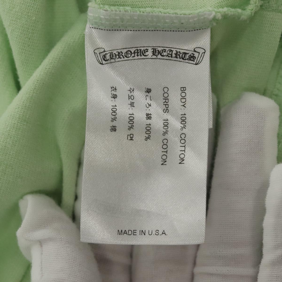 Chrome Hearts Short Sleeved T Shirt Cotton LIme Green Auth 138888M
