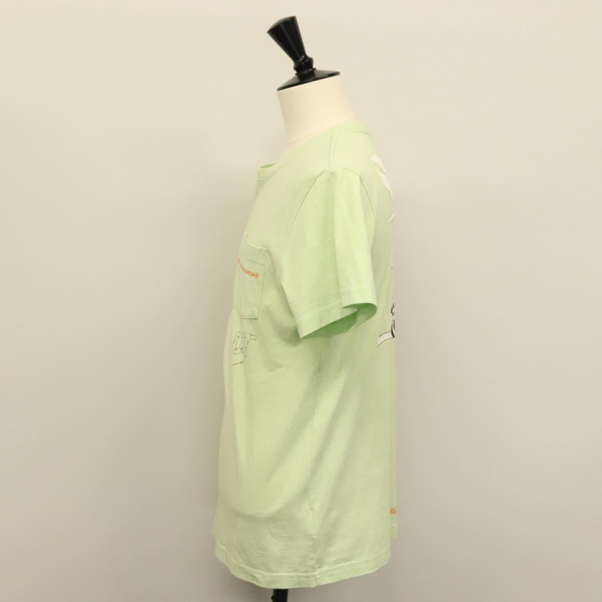 Chrome Hearts Short Sleeved T Shirt Cotton LIme Green Auth 138888M